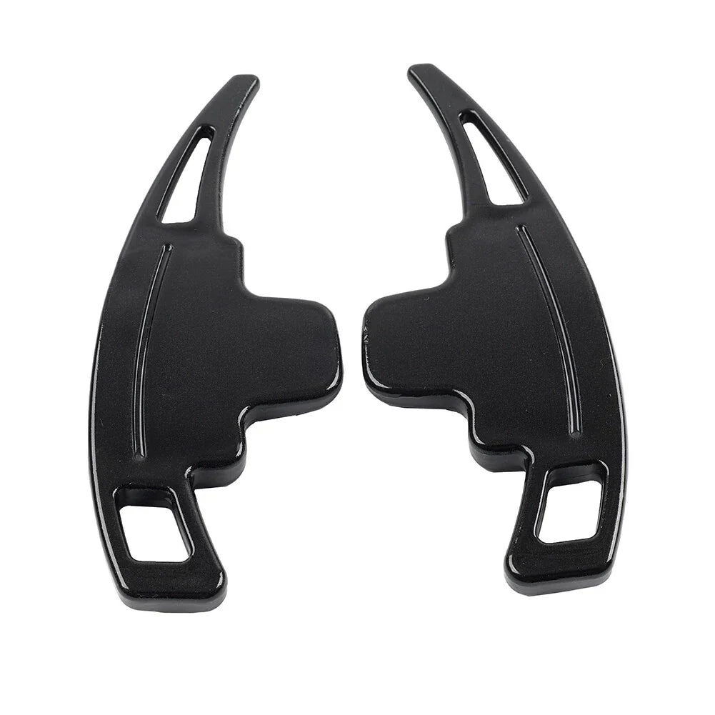 Black Steering Wheel Paddle Shifter Extensions for Benz A B C E M R S CLA CLS GLA