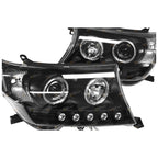 2 x Headlights for Toyota Landcruiser 200 Series Angel Eye (2007–2015)