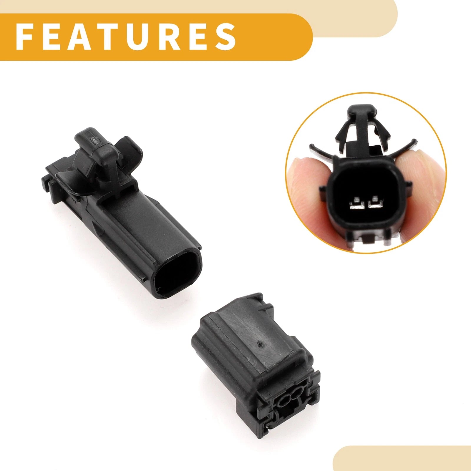 2 Pin ABS Wheel Sensor Connector Plug for Toyota 