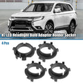 Set of 4 H7 LED Headlight Bulb Adapter Holders for Kia Cadenza (2014)