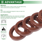 Set of 5 Oil Seal Rotary Shaft Seal FKM Rubber 20x28x5mm
