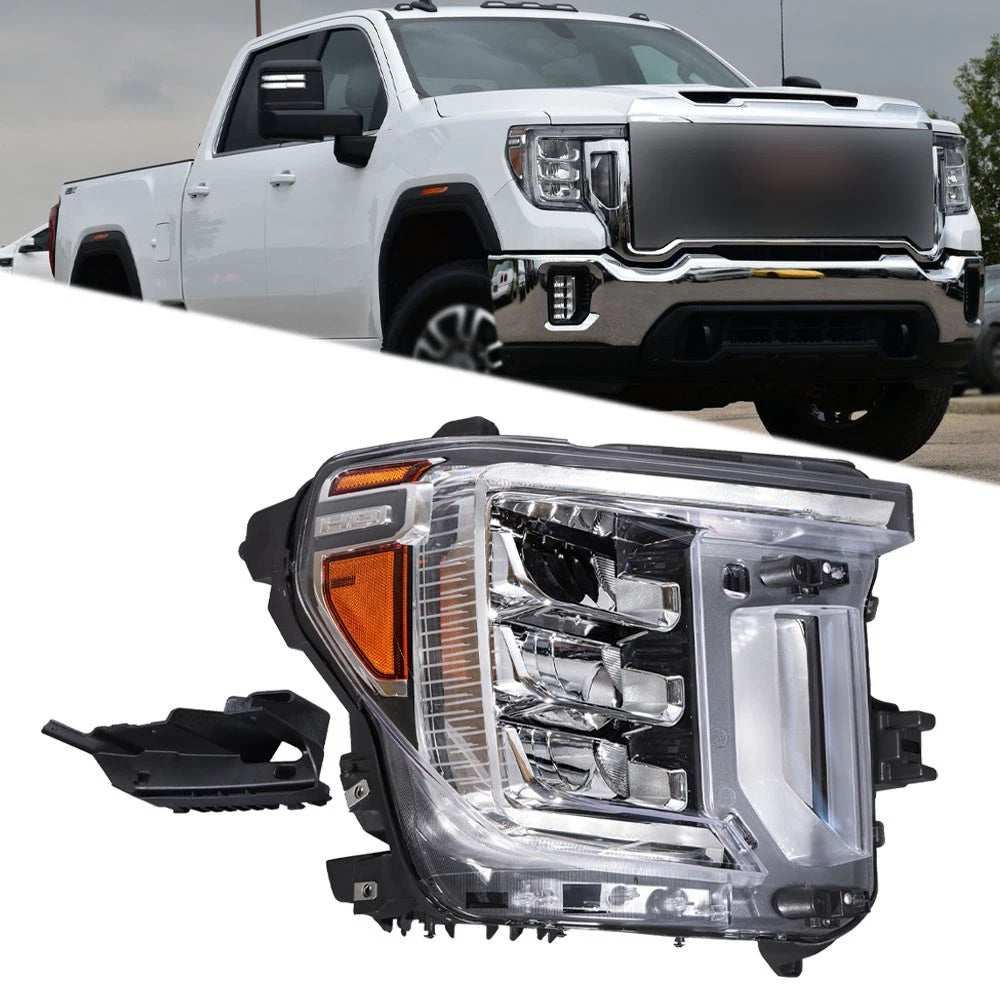 Headlight for GMC Sierra 2500 3500HD (2020–2023) Passenger Side Assembly