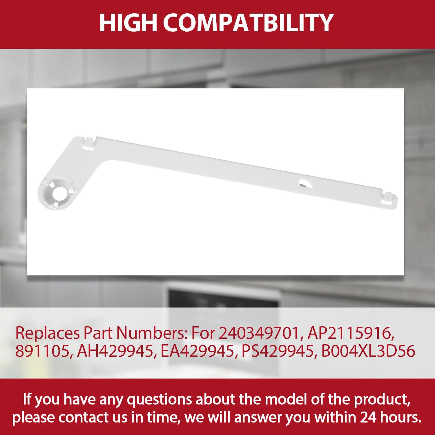 ABS Meat Pan Hanger Slide Rail for Frigidaire Refrigerator