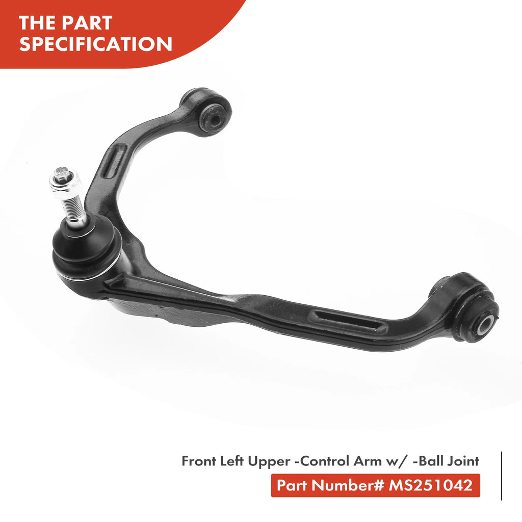 Set of 4 Front Upper Control Arm Ball Joints for Dodge Jeep