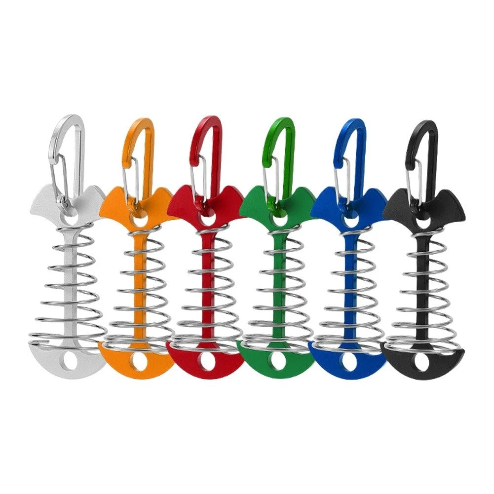 12 PCS Deck Anchors for Tent and Furniture Stability (Black Finish)