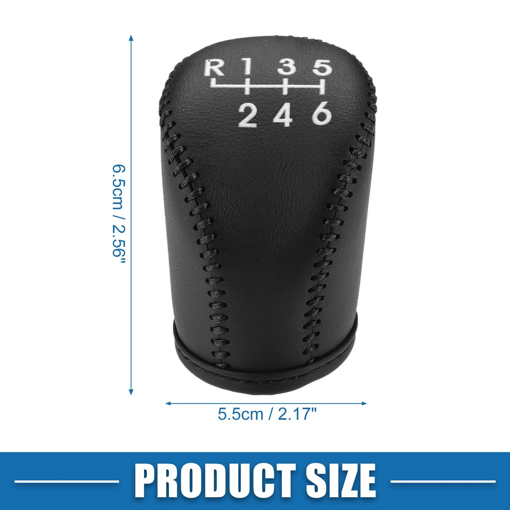 Gear Shifting Knob Cover Trim for Nissan Qashqai (2008–2012) Faux Leather Black