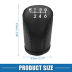 Gear Shifting Knob Cover Trim for Nissan Qashqai (2008–2012) Faux Leather Black