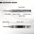 5 Piece Manual Center Punch Set with Spring Loaded Mechanism for Wood & Metal