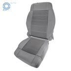 Set of 2 Gray Cloth Front Left Driver Seat Covers for Jeep Wrangler (2007–2012)