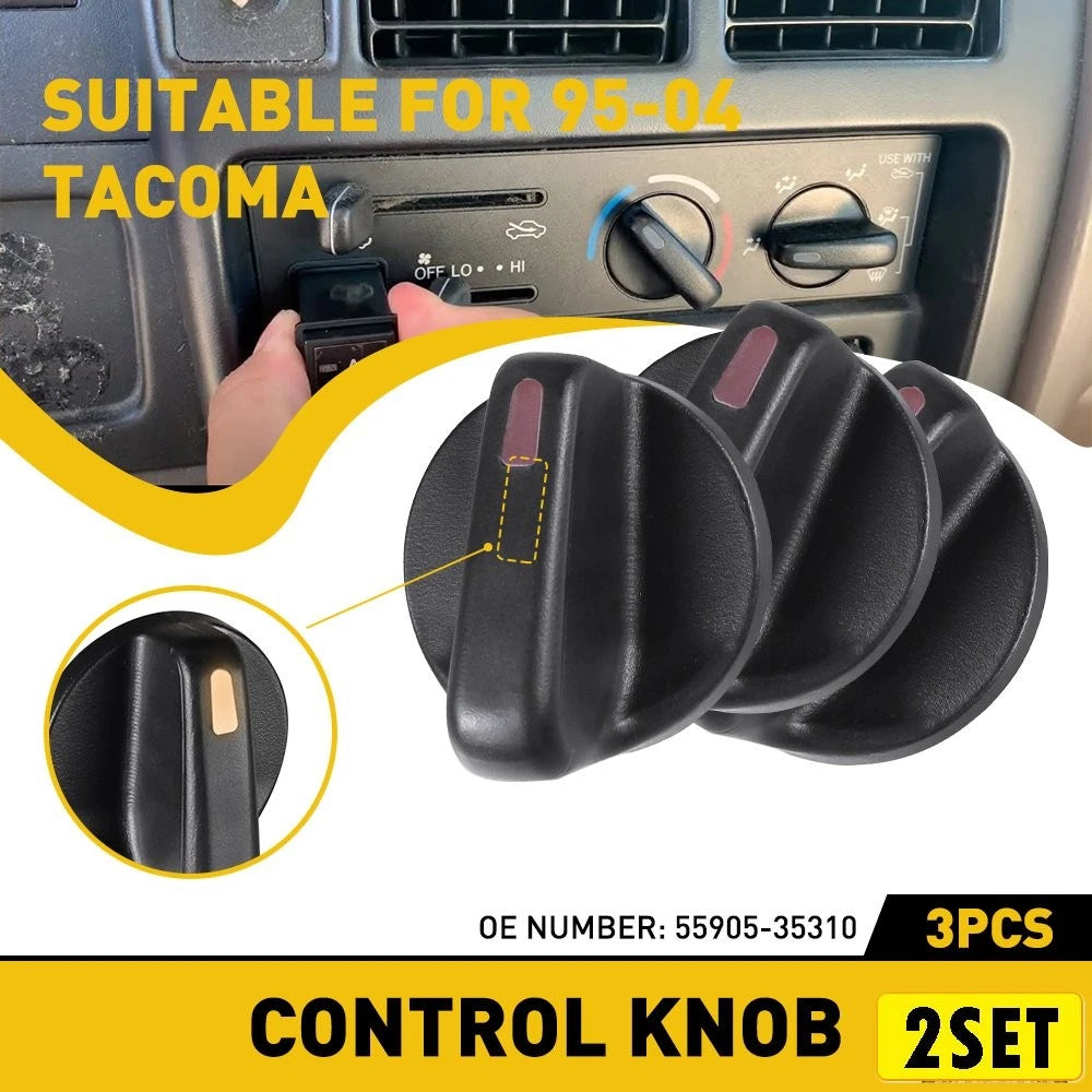 6PCS Climate Control AC Knob for Toyota Tacoma (1995–2004) 55905-35310