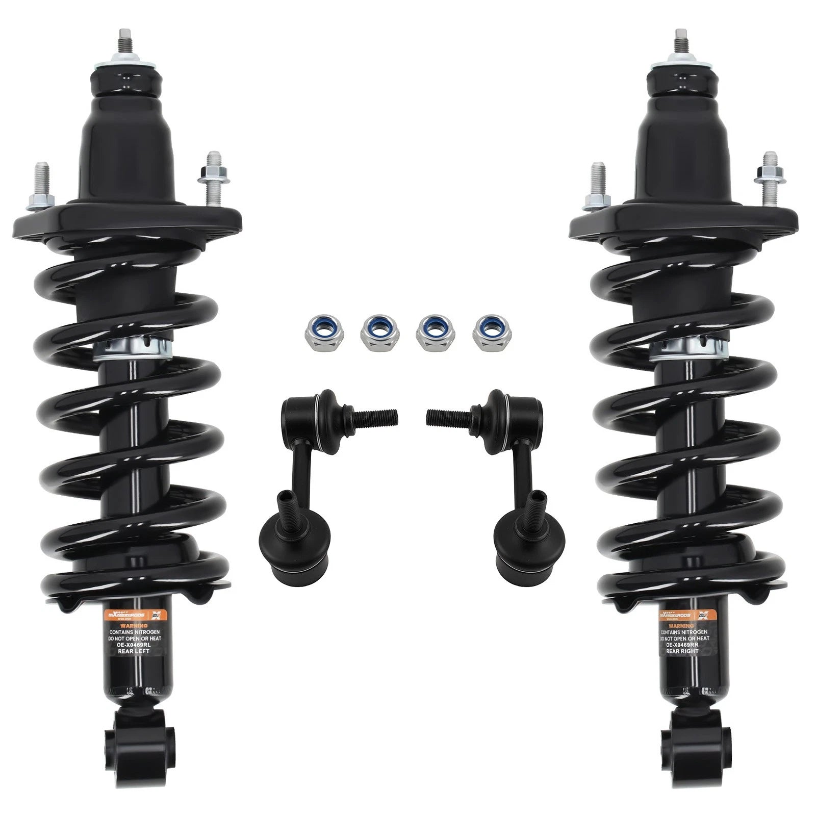 Set of 4 Rear Struts Coil Spring Sway Bar for Honda CR-V (2007–2011)