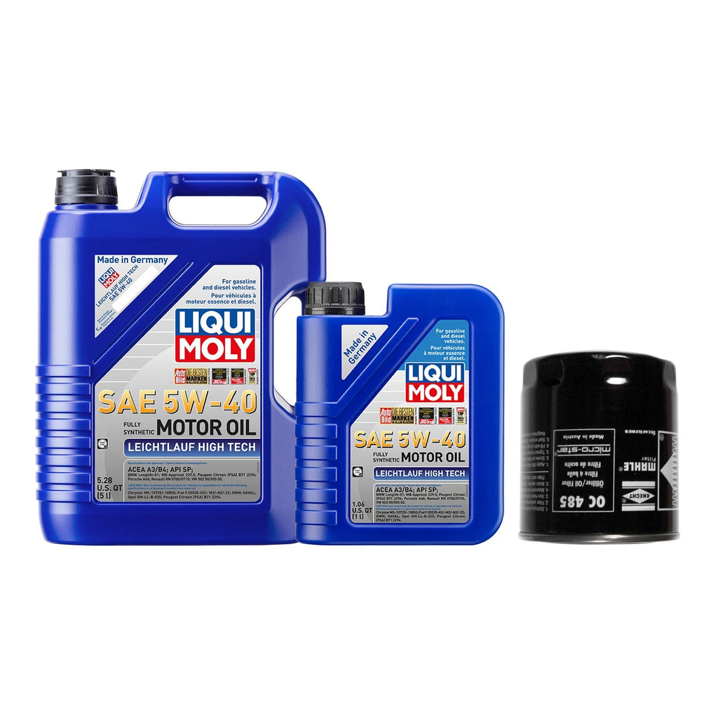 Oil Change Kit 6L Liqui Moly 5W-40 Mahle for Audi 2.7/2.8L