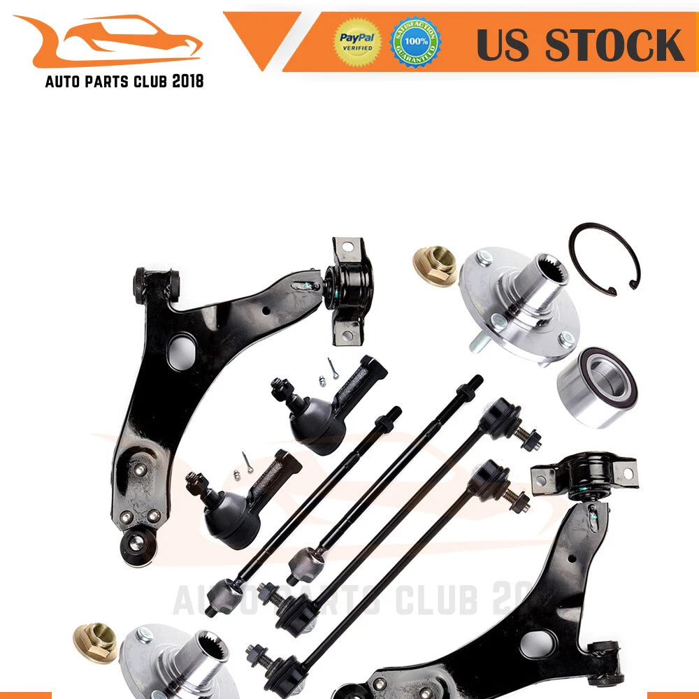 Front Tie Rod Control Arm Ball Joint Hub for Ford Focus (2005–2010)