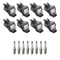 Set of 8 Ignition Coils & NGK Platinum Spark Plugs for Silverado 1500 (2007–2013)