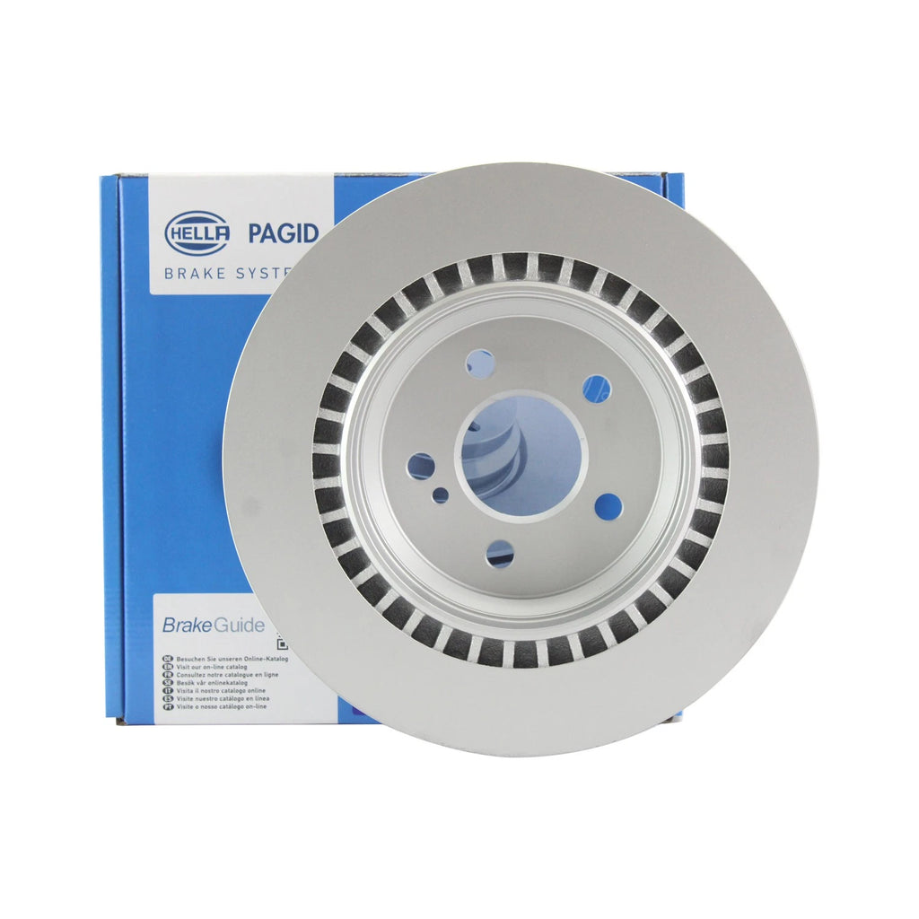 Hella Pagid 320mm Rear Coated Vented Disc Brake Rotor for Mercedes C216 W221 (2007–2015)