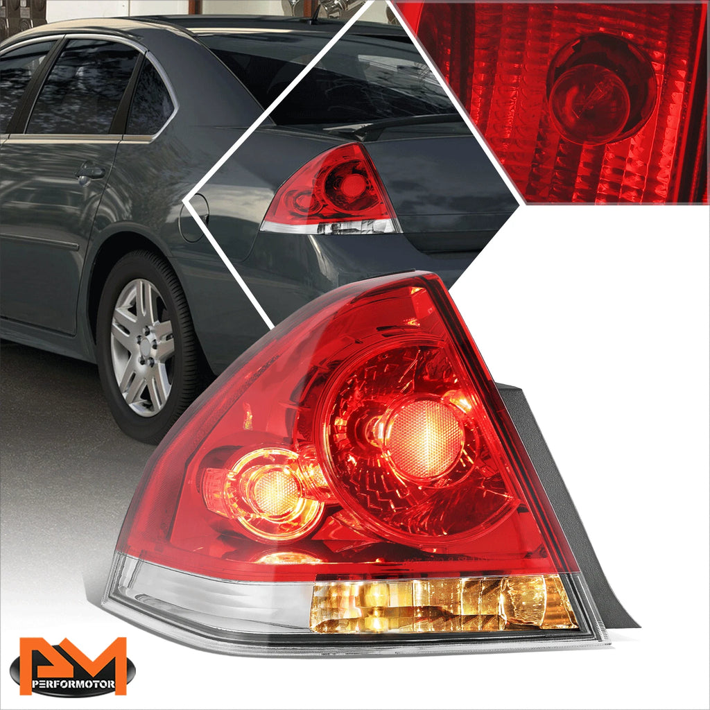 Left Side Chrome Tail Light Brake Lamp for Chevy Impala Limited (2006–2016)