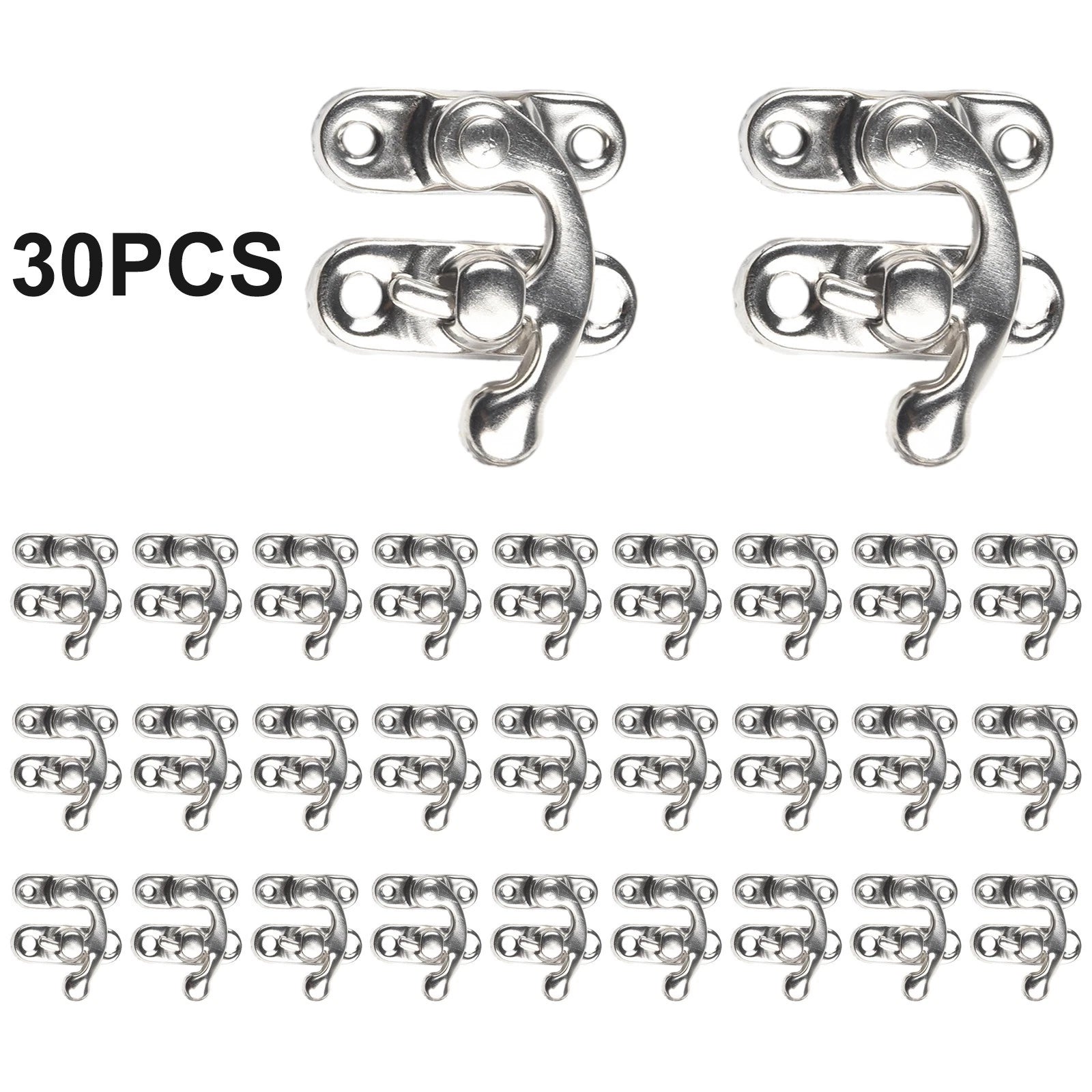 Lock Buckle Replacement for (3mm Hole Diameter, Curved, Gold/Bronze/Silver)