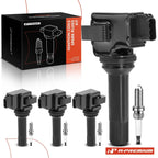 Set of 4 Ignition Coils & Iridium Spark Plugs for Subaru Forester (2011–2012)
