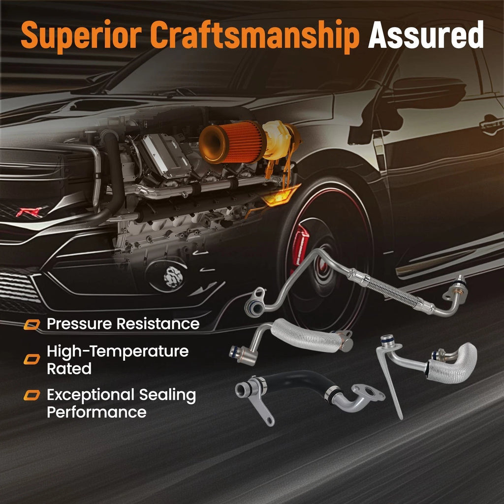Turbo Coolant Oil Line Hoses Kit for BMW 320i 328i 528i xDrive (2012–)
