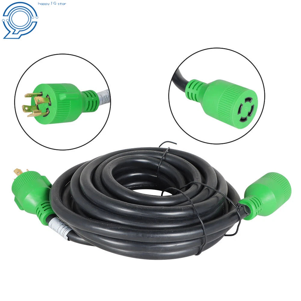 30 Amp Heavy Duty Generator Power Cord 25 Feet NEMA L14-30P/R