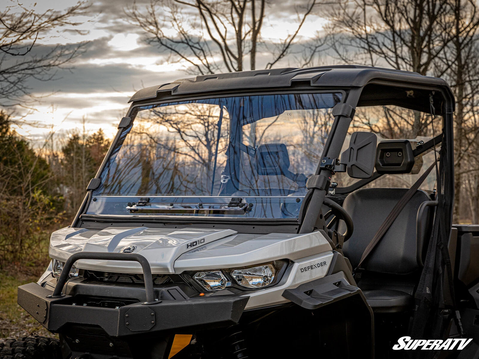 Scratch Resistant Vented Full Windshield for Can-Am Defender (2016–2023)
