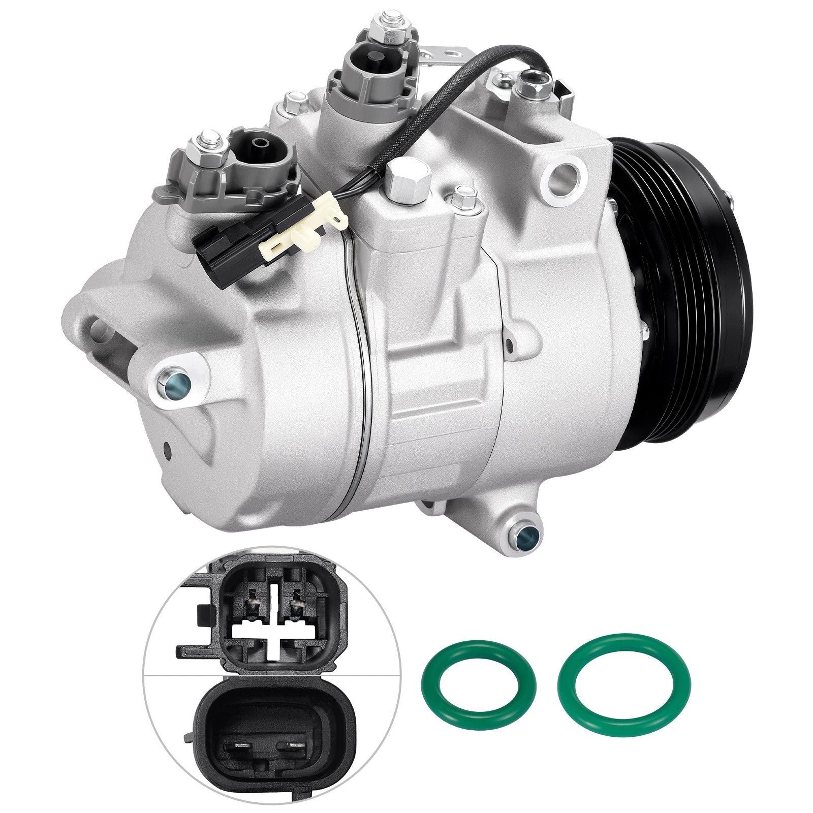 AC Compressor with Clutch & 4 Groove Pulley for Ford Explorer (2016–2019)