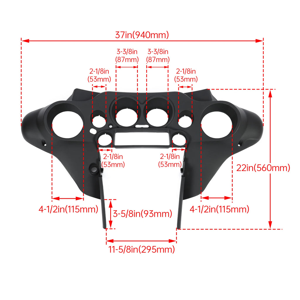 Unpainted Batwing Inner Fairing for Harley Davidson Street Electra Glide (1996–2013)