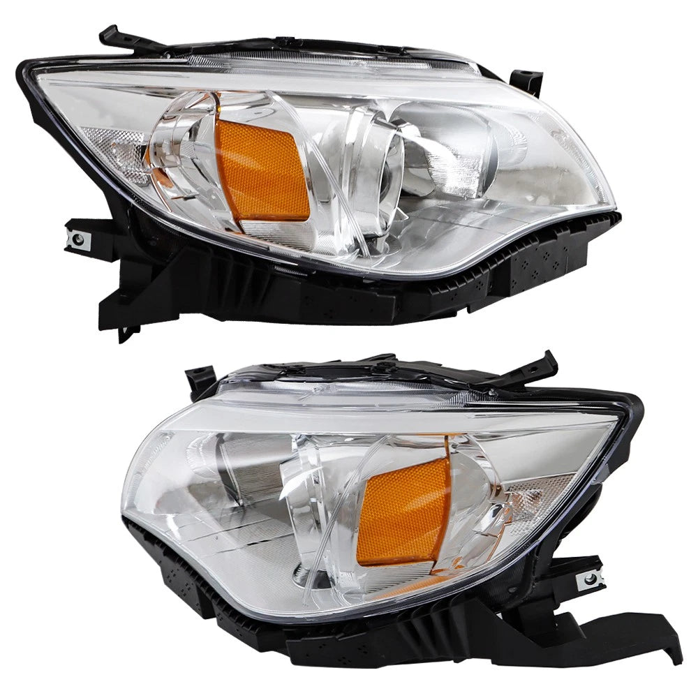 Set of 2 Halogen Headlights for Subaru Impreza (2008–2011) Chrome