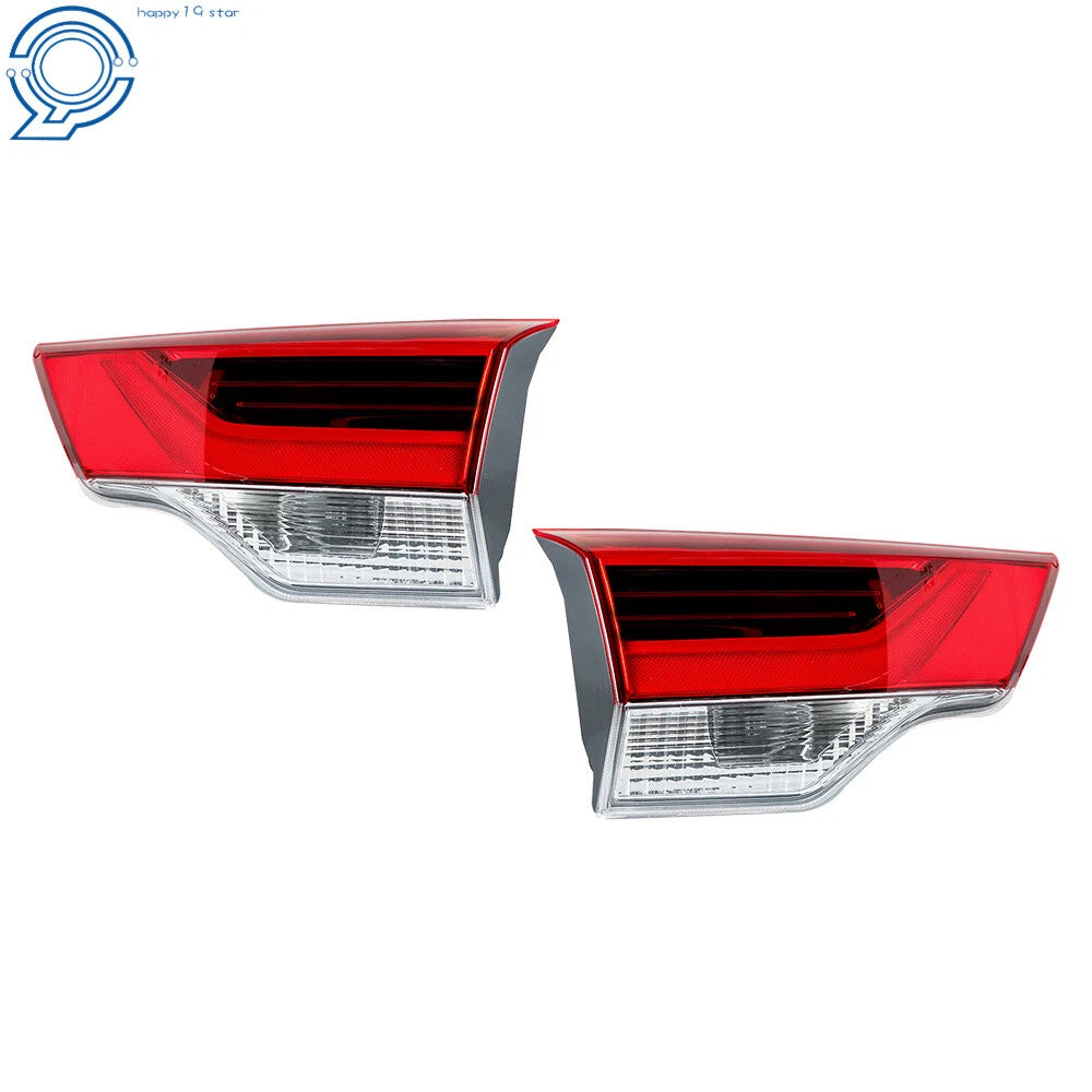 Pair of Red LED Tail Light Lamps for Toyota Highlander (2017–2019)