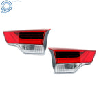 Pair of Red LED Tail Light Lamps for Toyota Highlander (2017–2019)