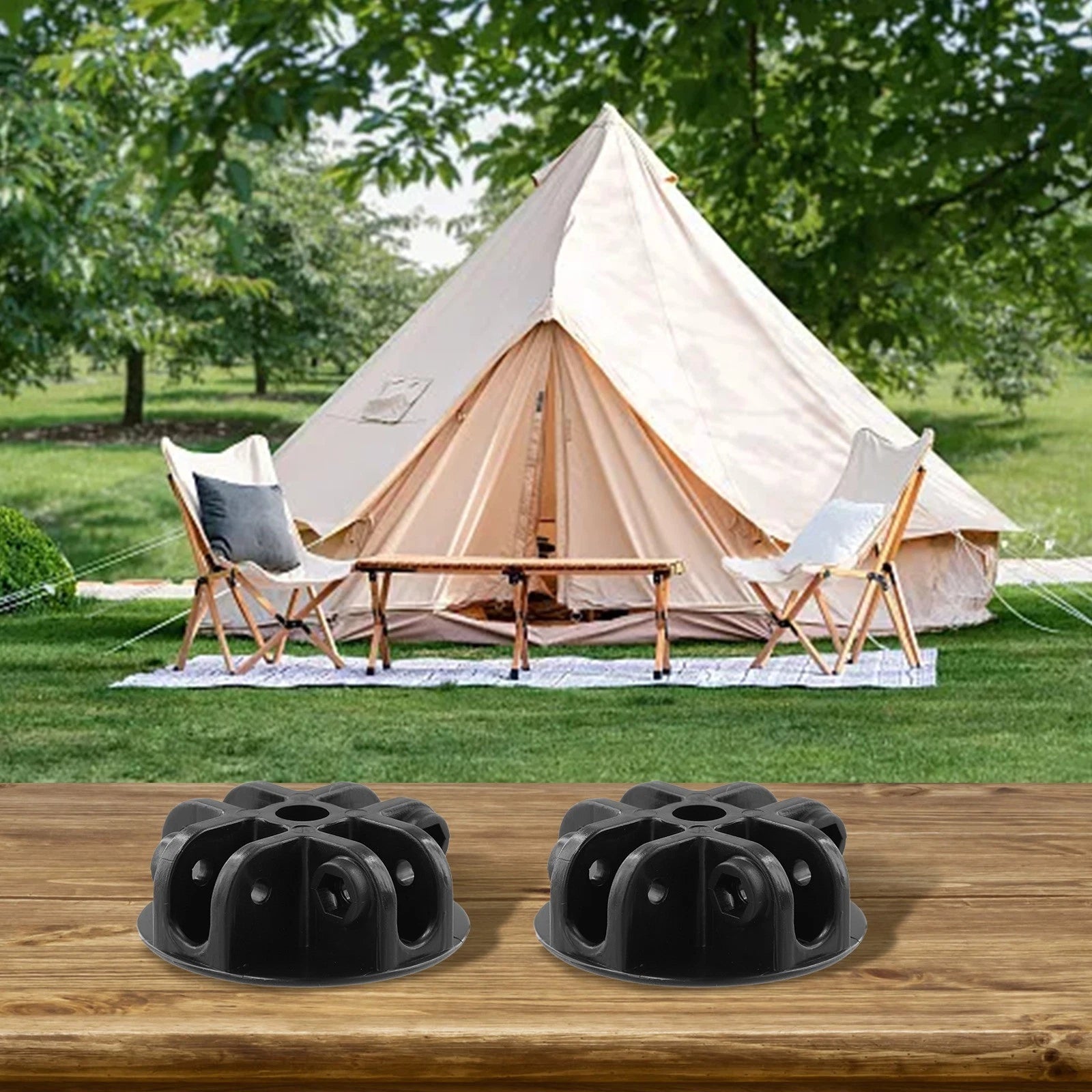 4X Center Joint Block for Gazebo Stability (Reinforced Plastic)