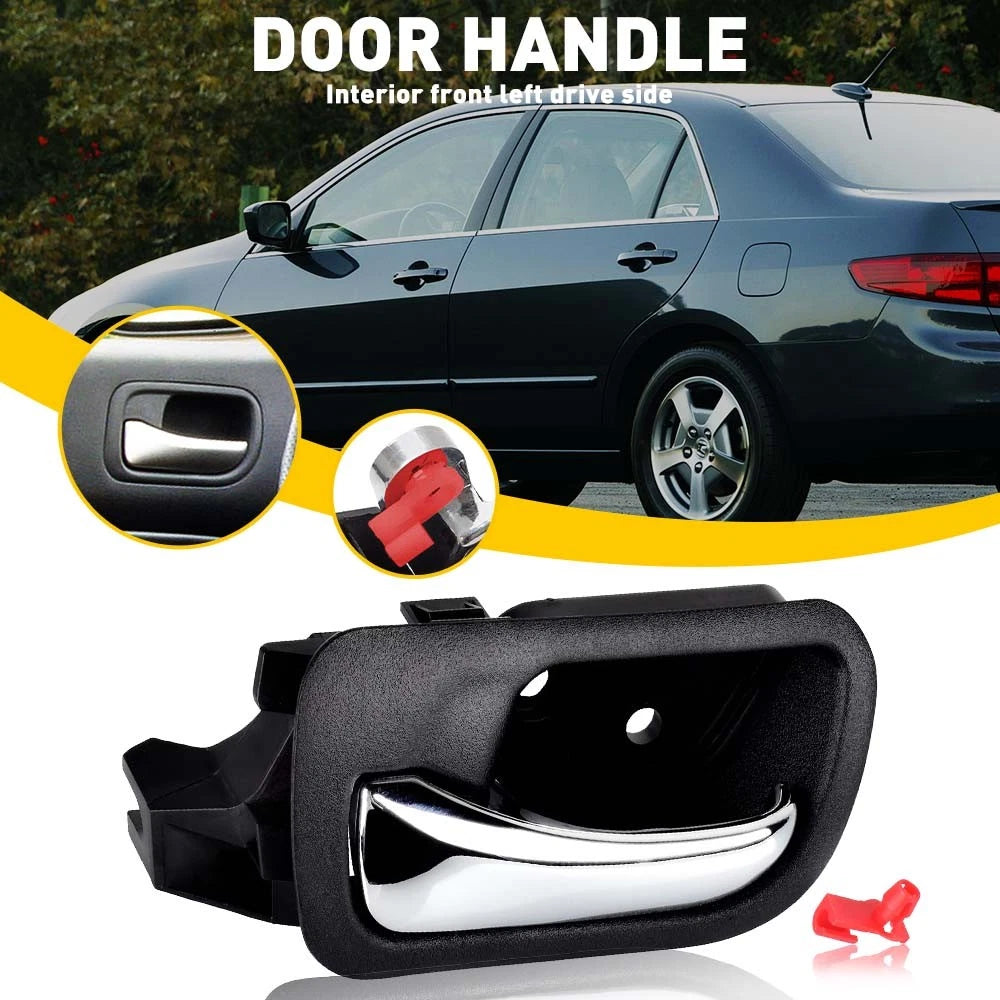 1X Front Inside Black Door Handle LH for Honda Accord (2003–2007)