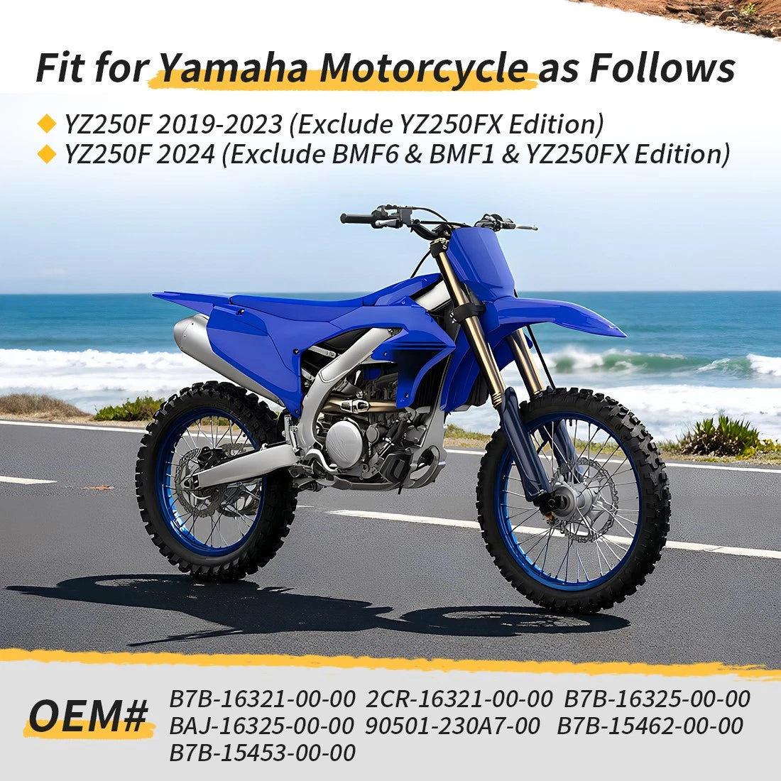 Clutch Friction Plates & Steel Plates Gasket Kit for Yamaha YZ250F (2019–2024)