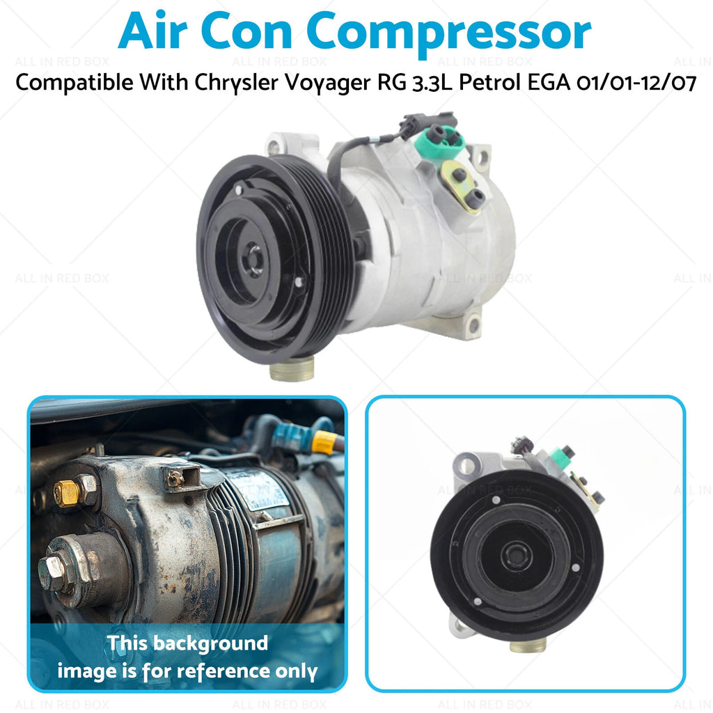 Air Con Compressor for Chrysler Voyager RG 3.3L Petrol (2001–2007)
