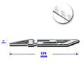 427 Polished Metal 3D Decal Emblem for Chevrolet