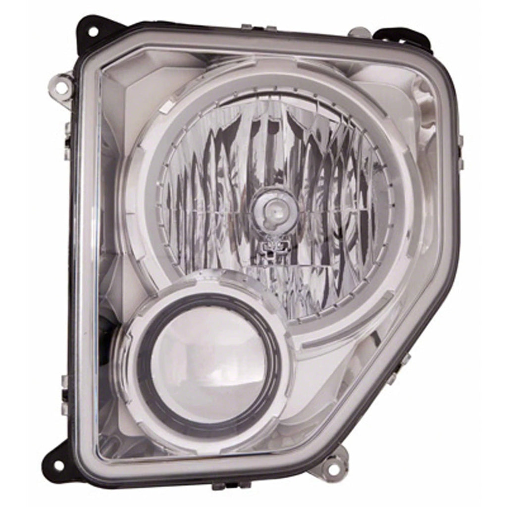 Replacement Chrome Driver Side Headlight Assembly w/o Fog Lights