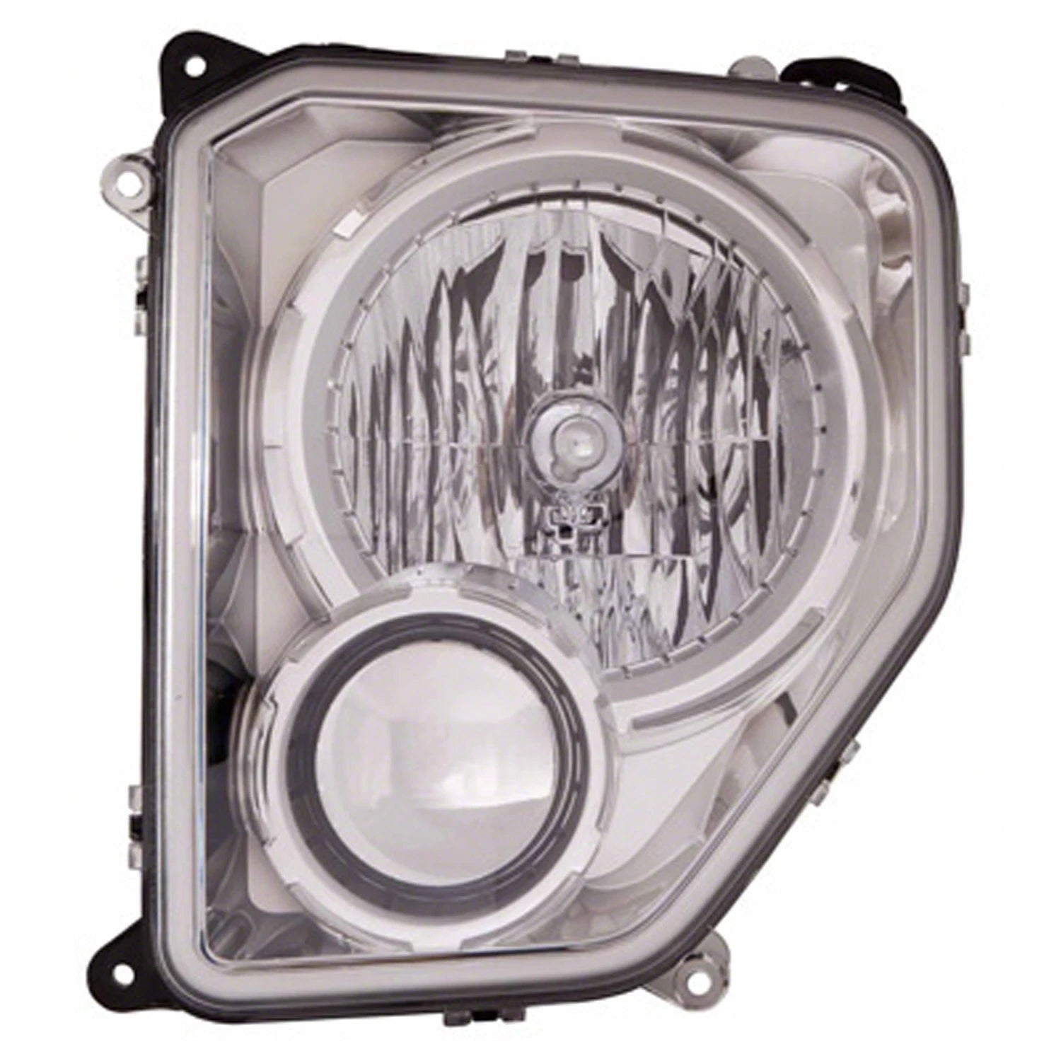 Replacement Chrome Driver Side Headlight Assembly w/o Fog Lights