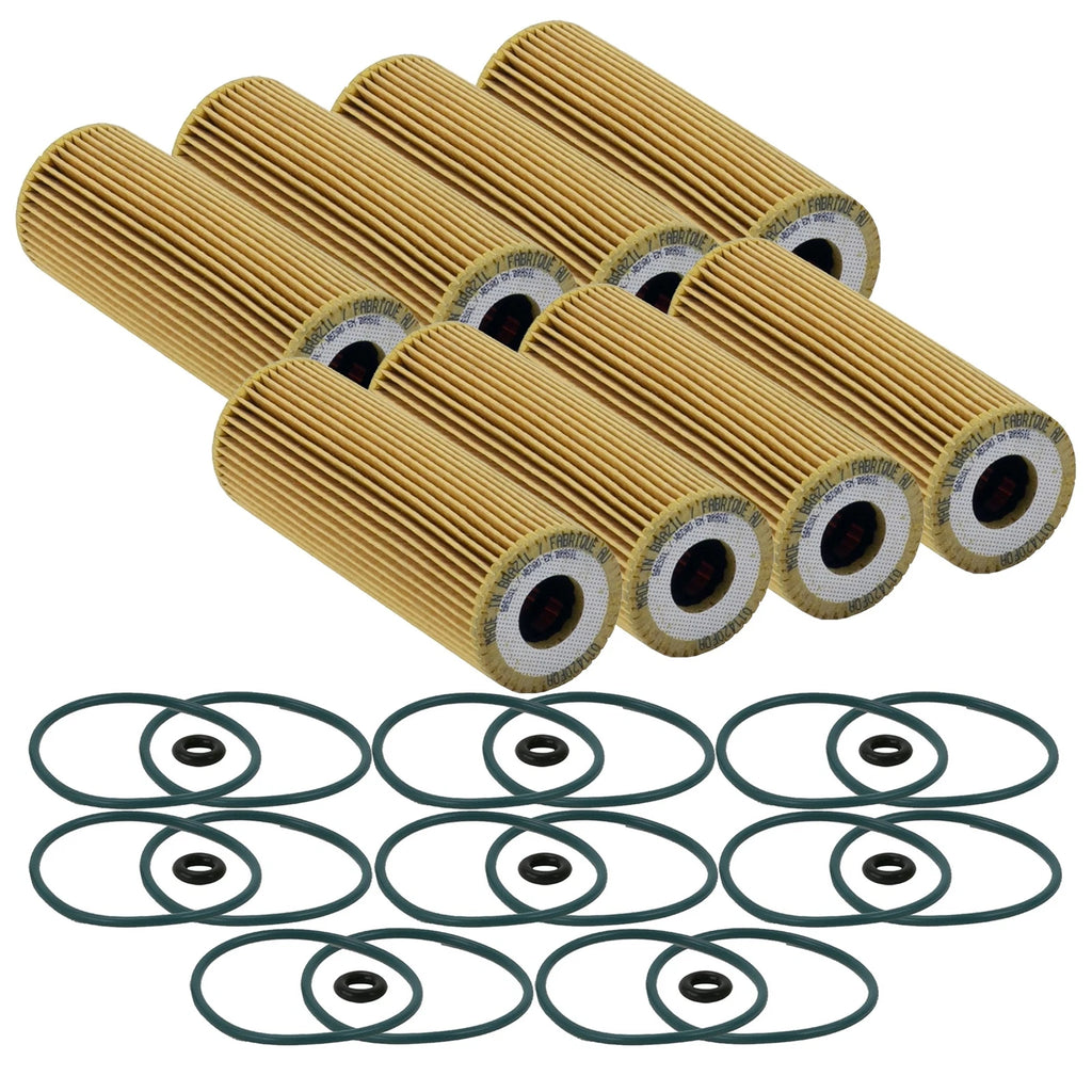 Set of 8 Engine Oil Filters for Ford Lincoln V6 Turbo