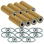 Set of 8 Engine Oil Filters for Ford Lincoln V6 Turbo