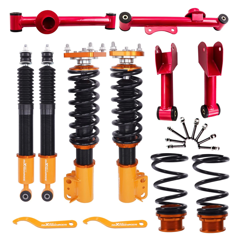 Lowering Coilovers Suspension + Rear Control Arms Kit for Ford Mustang (1994–2004)