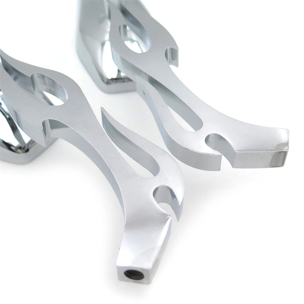 Custom Chrome Mirrors for Honda Kawasaki Suzuki Cruiser Bike (All Years)