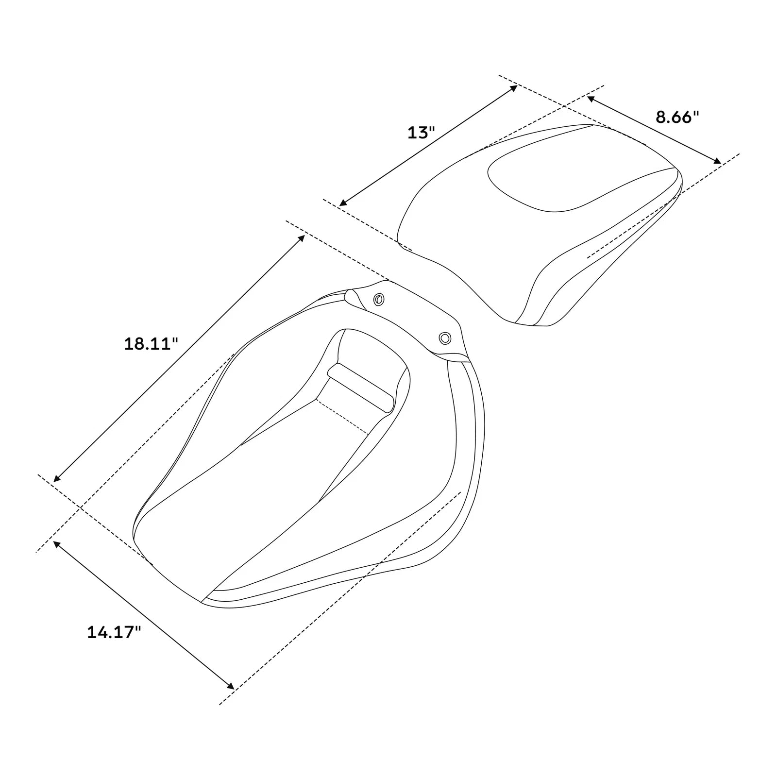 Driver & Passenger Seat for Harley Davidson Breakout FXBR FXBRS (2018–2023)