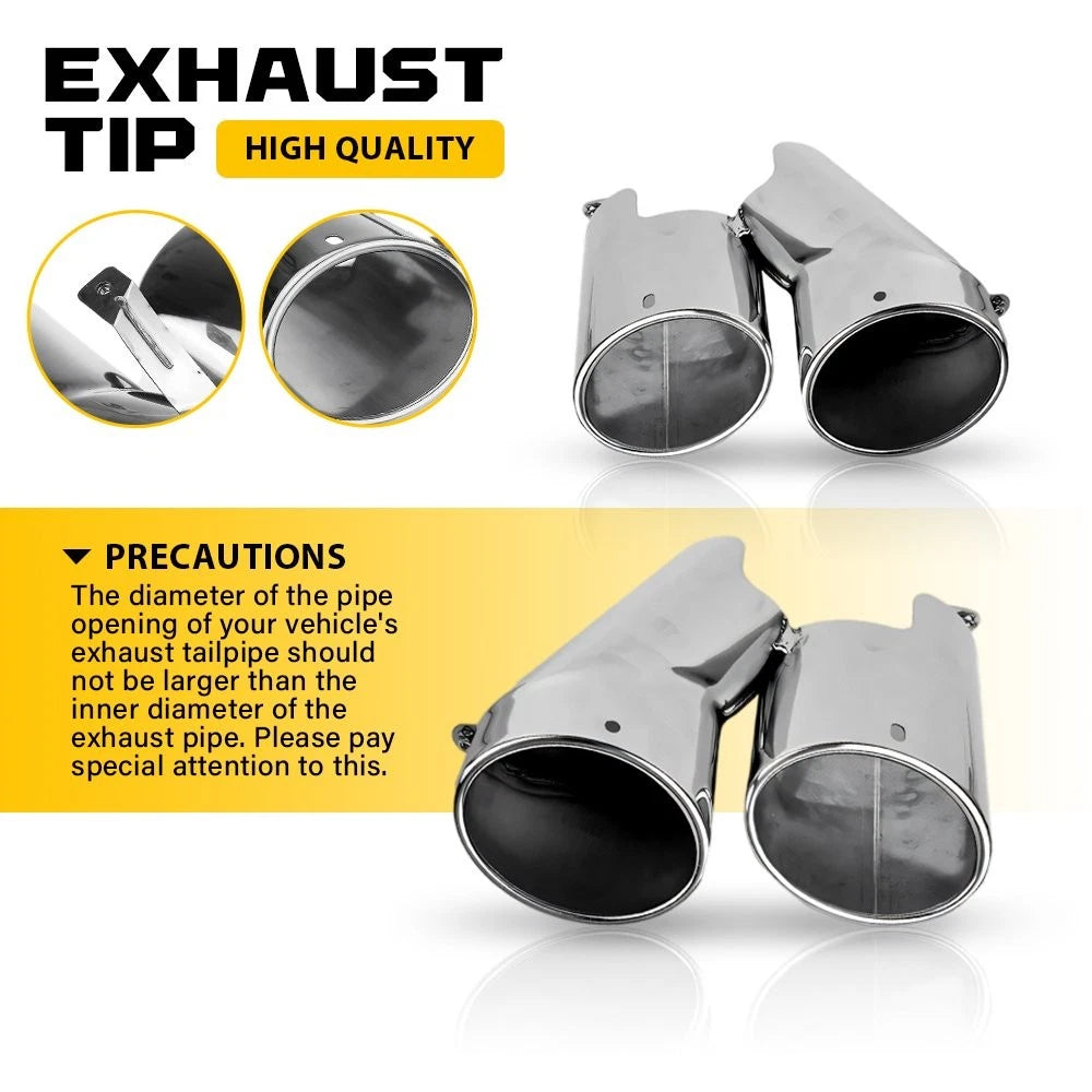 Quad Tip Muffler Exhaust Finisher for Honda Accord EX-L V (2018–2022)