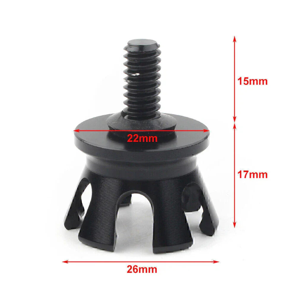 Rear Seat Bolt Tab Screw Mount Chrome Aluminum for Harley