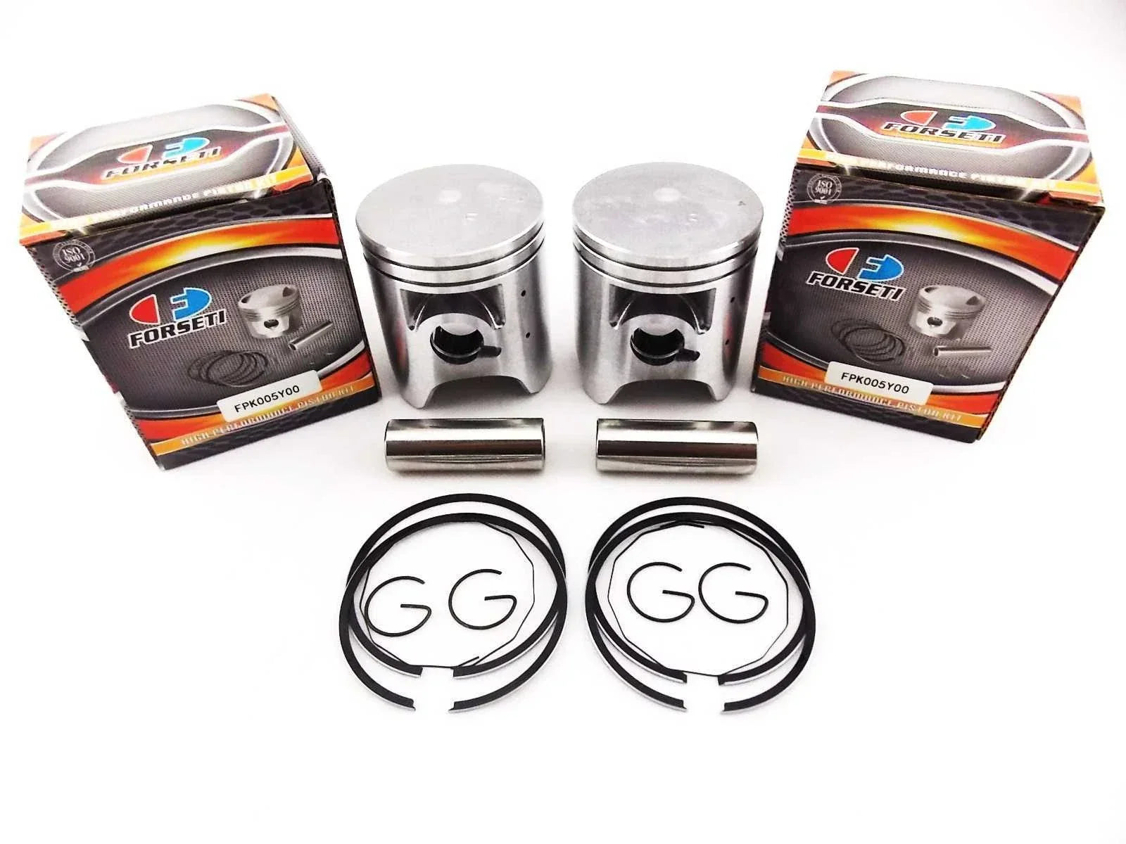 0.5mm O/S FORSETI Piston Set 56.9mm Rings Pin Clips for YAMAHA TZR250 (87-92)