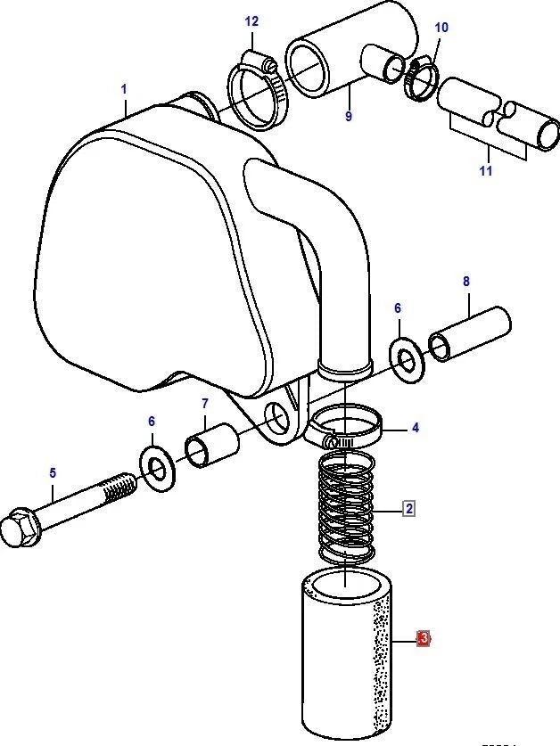 Air Filter for Volvo Penta D2 50 55 75 MD (2010–2030) 3580509