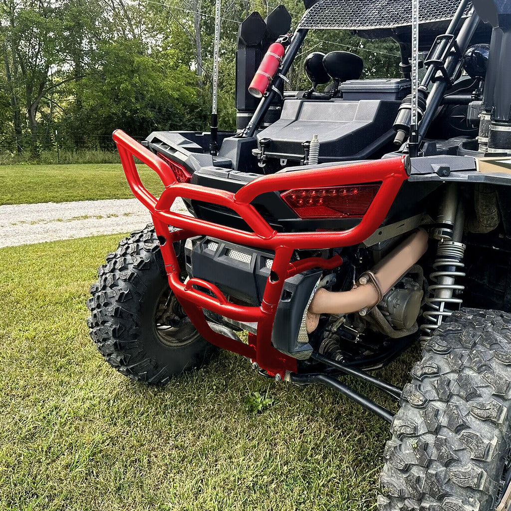 Heavy Duty Rear Bumper for Polaris RZR XP 1000 (2014–2018) - Red