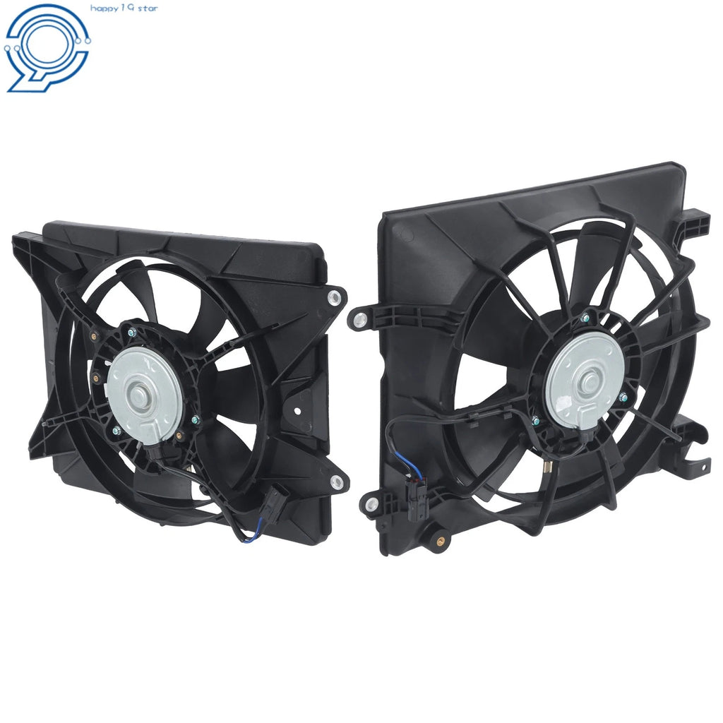 Set of 2 AC Condenser Radiator Cooling Fans for Honda Civic Acura (2012–2017)