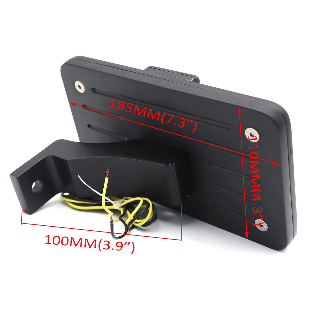Side-Mount License Plate Bracket w/ LED for Suzuki GSXR 600 750 1000 Hayabusa (2001–2023)