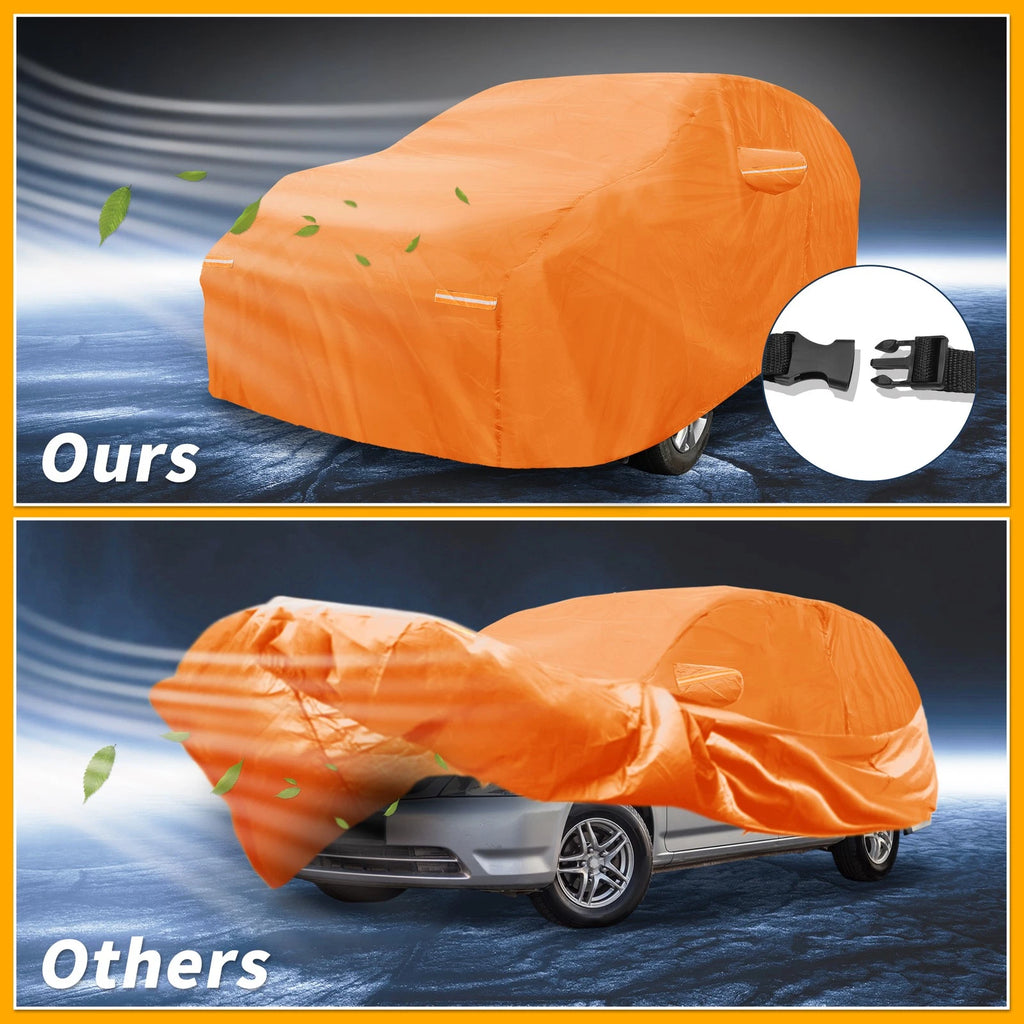 Waterproof Car Cover for Honda Odyssey (2018–2023) 210D-PU, Orange, Zipper